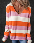 Laylani Stripe Casual Sweater