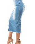 DENIM MAXI SKIRTS