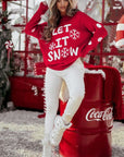LET IT SNOW Christmas Holiday Sweater