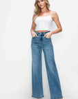 Bytos Full Size High Rise Wide Leg Jeans