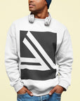 Men's Double Slanted Logo Crewneck Sweatshirt