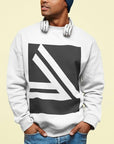 Men's Double Slanted Logo Crewneck Sweatshirt