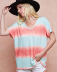 BiBi Tiedye Printed Hacci Knit Top