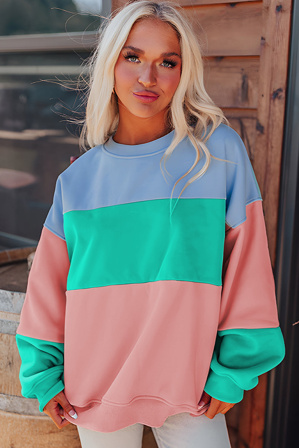 スカート back bi color patchwork remake sweat SK WILLFULLY（ウィルフリー）の「back bi color patchwork remake denim