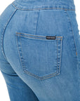 Harley Wide Leg Med Blue- Inseam 32