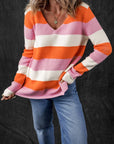 Laylani Stripe Casual Sweater