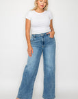 Bytos Full Size High Rise Wide Leg Jeans