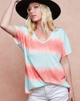 BiBi Tiedye Printed Hacci Knit Top