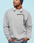 Angled Logo Crewneck Sweatshirt