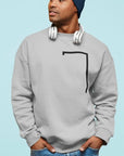 Angled Logo Crewneck Sweatshirt