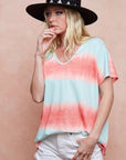 BiBi Tiedye Printed Hacci Knit Top