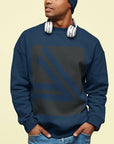 Men's Double Slanted Logo Crewneck Sweatshirt