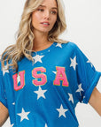 BiBi Fourth Of July Star Knit T-Shirt