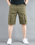 Mens Casual Cargo Shorts with Side Pockets