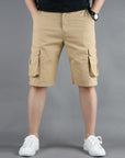 Mens Casual Cargo Shorts with Side Pockets