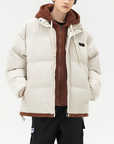 Layered Hooded Puffer Jacket