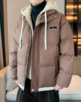 Layered Hooded Puffer Jacket