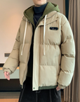 Layered Hooded Puffer Jacket