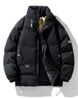 Mens Stand Collar Puffer Jacket