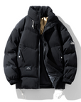 Mens Stand Collar Puffer Jacket