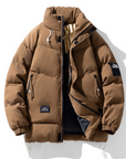 Mens Stand Collar Puffer Jacket