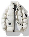 Mens Stand Collar Puffer Jacket