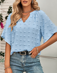 V-Neck Batwing Summer Top