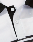 Stripe Short Sleeve Polo Shirt