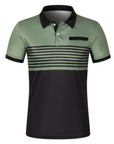 Stripe Short Sleeve Polo Shirt