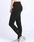 Cross Mesh Panels Leggings