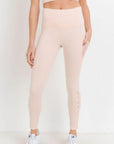 High Waist Hybrid Mesh & Lattice Straps Leggings