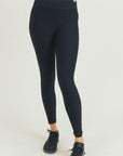 Jacquard & Ribbed Seamless Highwaist Leggings