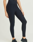 Jacquard & Ribbed Seamless Highwaist Leggings