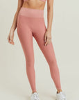 Jacquard & Ribbed Seamless Highwaist Leggings