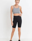 Highwaist Bermuda Leggings with Vertical Zipper