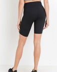 Highwaist Bermuda Leggings with Vertical Zipper