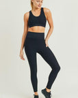 Jacquard & Ribbed Seamless Highwaist Leggings