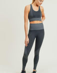 Chevron Track Seamless High Waist Leggings