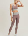 Chevron Track Seamless High Waist Leggings