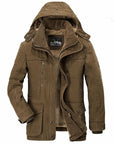 Hooded Winter Parka Coat with Inner Fleece