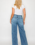 Bytos Full Size High Rise Wide Leg Jeans
