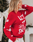 LET IT SNOW Christmas Holiday Sweater