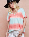 BiBi Tiedye Printed Hacci Knit Top