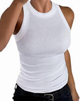 Sleeveless Basic Cami Slim Knit Ribbed Tank