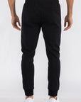 Black Heathered Cotton Sweats