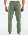 Green Heathered Cotton Sweats