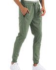 Green Heathered Cotton Sweats