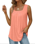 Womens Cute Tank Loose Fit Causal U Neck Top