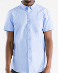 Light Blue Short Sleeve Button Down Shirt