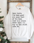 Dear Santa Christmas Sweatshirt